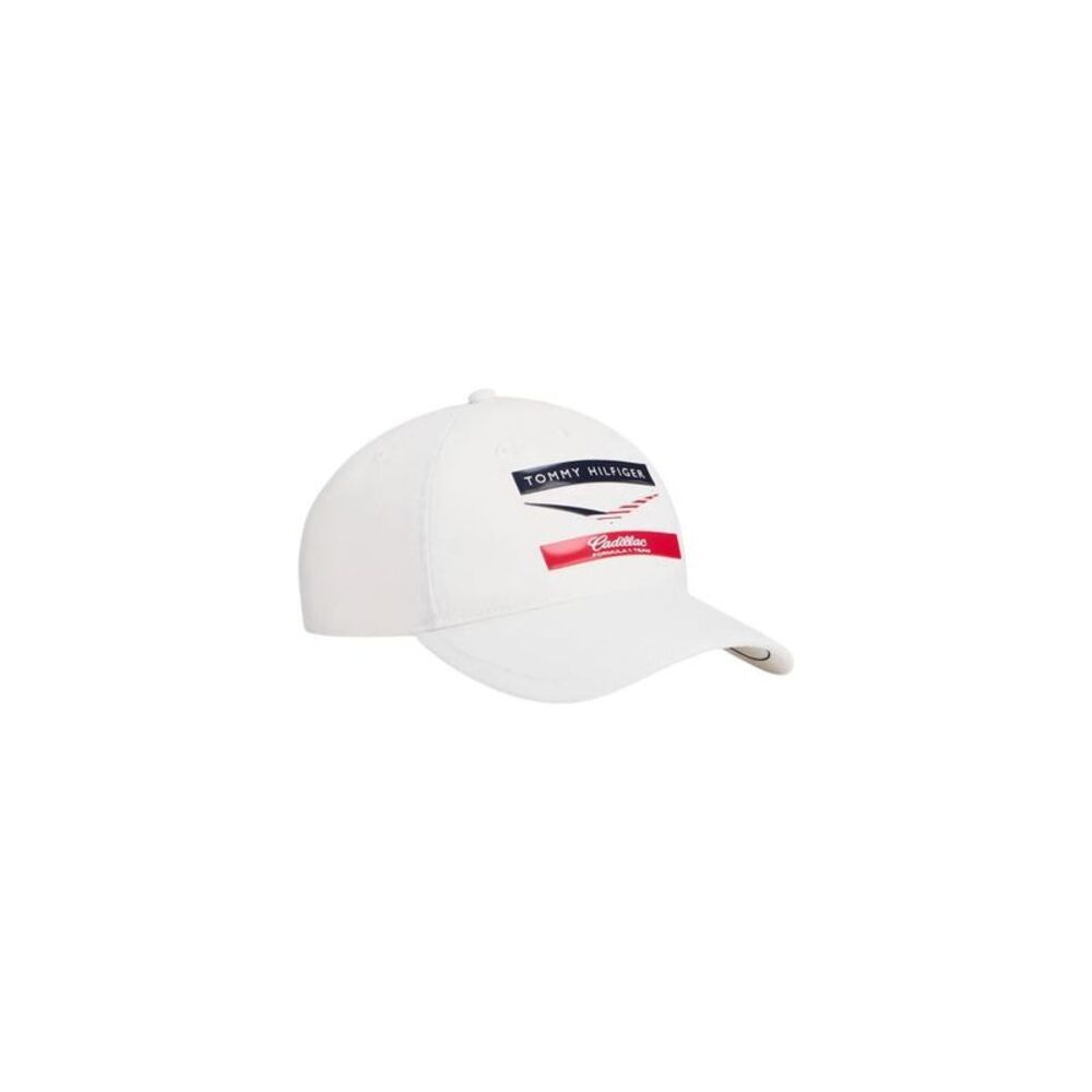 Tommy Hilfiger White Recycled Polyester Cap (Baseball Men's Hat)